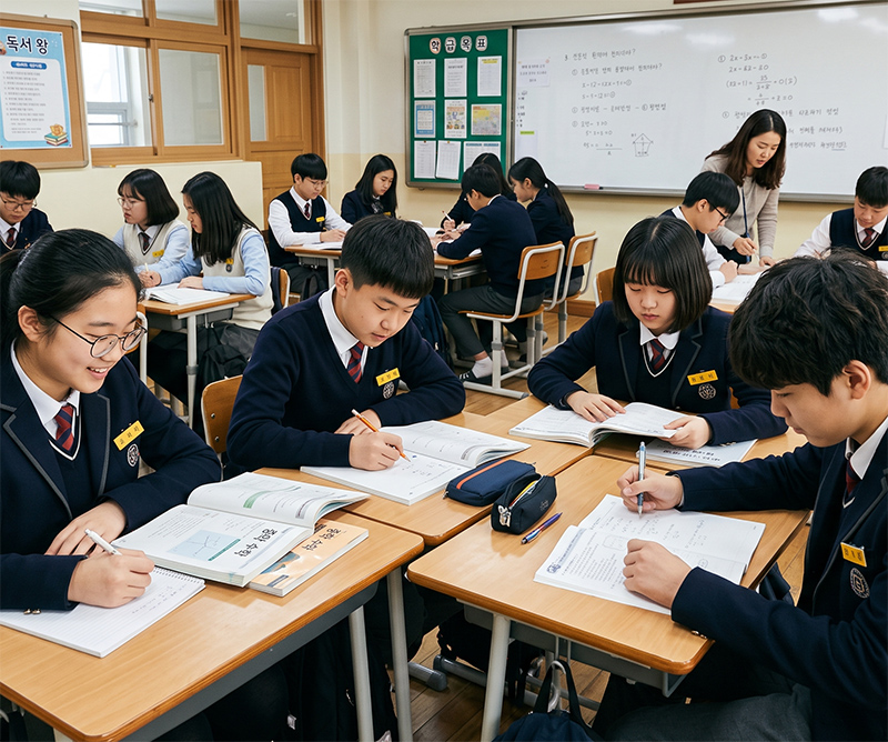 학생 공부자세